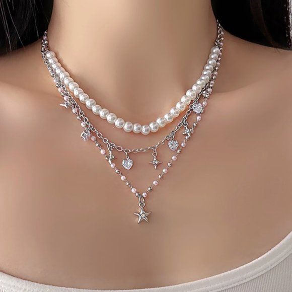 star pearl necklace - Picture 9 of 12